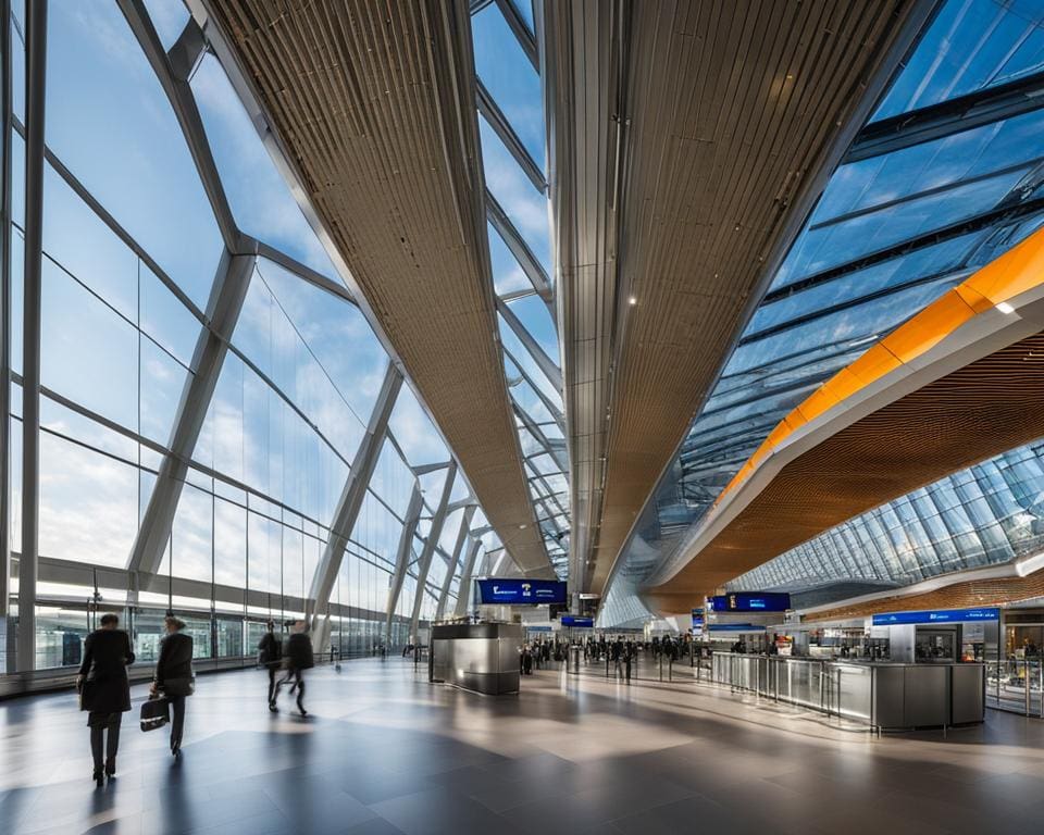 architectuur van Brussel Airport