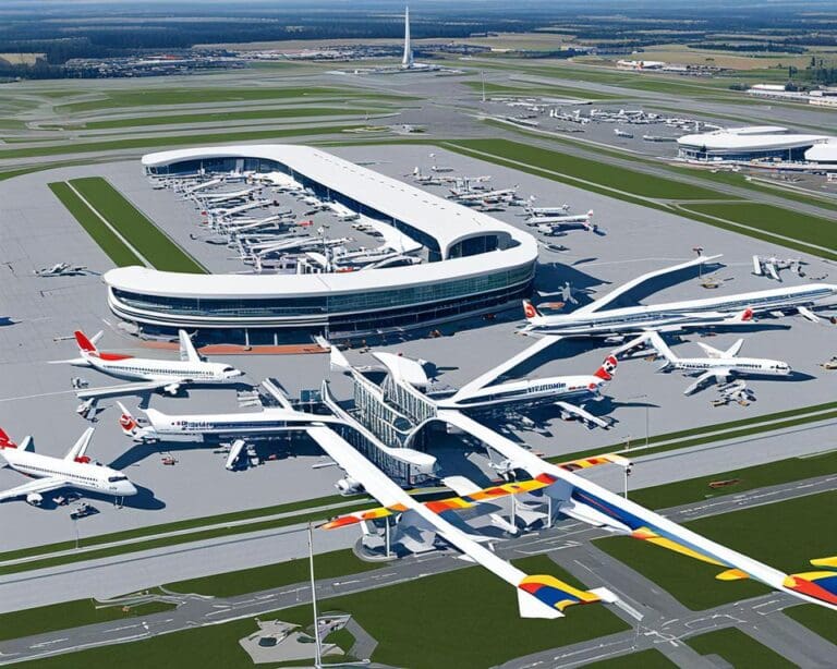 hoe groot is brussel airport