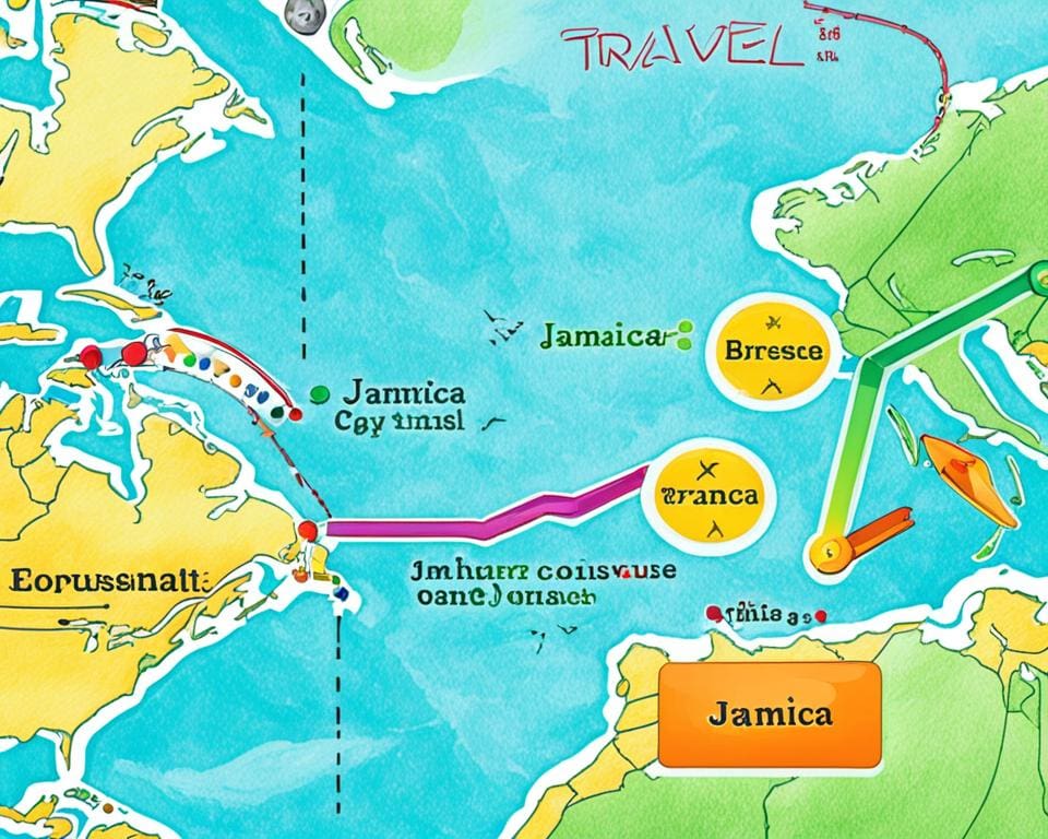 hoe lang vliegen naar jamaica vanuit brussel