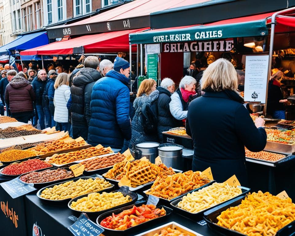 Welke markten bieden het beste streetfood in Brussel?