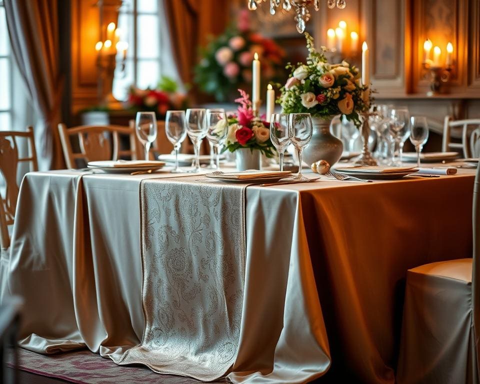 Luxe tafellopers voor feestelijke diners